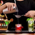 Vemingo Cocktail Shaker | Shaker à cocktail 750 ml avec 4 pierres à whisky en acier inoxydable ensemble-cadeau |Support acrylique rotatif à 360 ° | Cocktail Shaker Set de bar à cocktails Kit 34 pièces