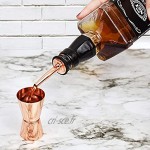 Kit de barman en cuivre 11 pièces – Ensemble de mixologie parisienne en cuivre – Shaker or rose avec pilon verseur passoire et cuillère de bar torsadée