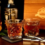 TDDGG Set De Cadeau De Pierres De Whisky Ensemble De Verre De Whisky De 2 Granite Refroidir Les Rochers De Whisky Scotch Bourbon Whiskey Coffret Cadeau