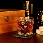 TDDGG Set De Cadeau De Pierres De Whisky Ensemble De Verre De Whisky De 2 Granite Refroidir Les Rochers De Whisky Scotch Bourbon Whiskey Coffret Cadeau