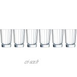 Cristal d'Arques 7501614 Boite de 6 Gobelets hauts 36 cl MACASSAR CRISTAL D'ARQUES Cristallin Transparent 27,9 x 18,8 x 13,8 cm