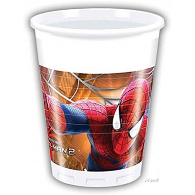 Générique 16 GOBELETS Plastique Spiderman Home