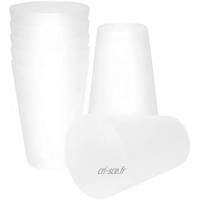 S&S-Shop Lot de 20 gobelets réutilisables en plastique pour fêtes 0,4 l transparent