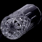 Tebery Lot de 6 Transparent verres à long drink Coupe diamant Verres à boisson Gobelet Boisson Verre à Eau 236ml