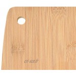 Demarkt Planche à découper en bambou Planche à petit-déjeuner en bois À utiliser comme planche de cuisine planche à petit-déjeuner planche à pain et planche de service.