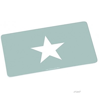 infinite by GEDA LABELS INFKH 13998 Planche à découper étoiles Grand étoile Planche à Petit-déjeuner en mélamine Turquoise 23 5 x 14 x 0,5 cm