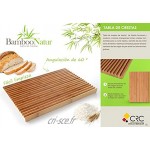 Planche à pain en bambou avec crêpes.