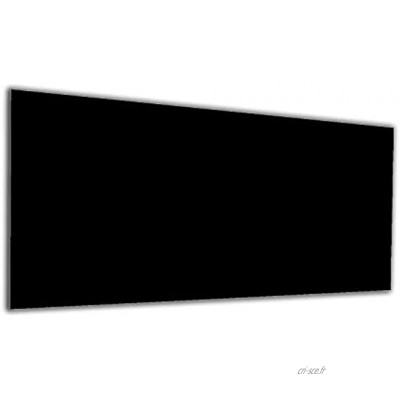 decorwelt | Couvercle de plaque de cuisson en verre noir 90 x 52 cm 1 pièce Universel Protection contre les éclaboussures