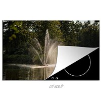 MuchoWow Protège-Plaque à Induction Fontaine d'eau 78x52 cm
