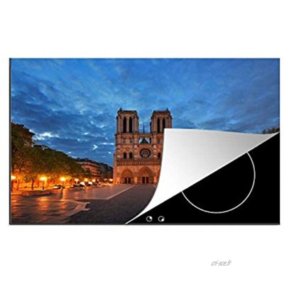 MuchoWow Protège-Plaque à Induction Paris Notre Dame Nuages 80x52 cm