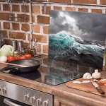 TMK Plaque de protection en verre pour cuisinière électrique à induction 60 x 52 cm