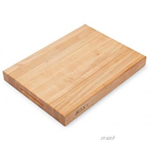 John Boos Block RA02 Planche à découper réversible en bois d'érable 50,8 x 38,1 x 5,7 cm