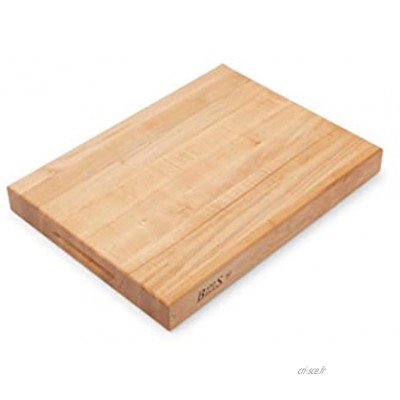 John Boos Block RA02 Planche à découper réversible en bois d'érable 50,8 x 38,1 x 5,7 cm