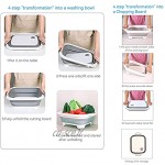 Outinhao planche à découper de cuisine pliante panier de cuisine portable multifonctionnel planche à fruits et légumes peut drainer