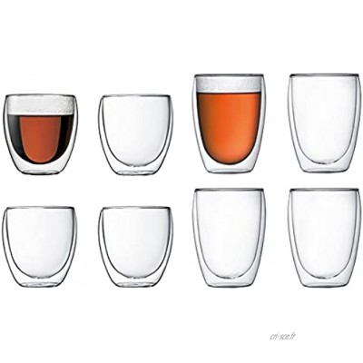 Bodum K4558-10 Double Wall Glass 8 Pack