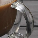Koowaa 2pcs 150ml Tasse de Verre à café Thermo à Double paroi avec des Verres à thé poignée Tasses à Expresso