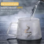 Tasse à café à double paroi en verre haute borosilicate double usage résistant à la chaleur isotherme en verre pour thé café usage domestique ou bureau 1