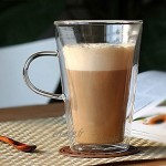 Tasses adiabatiques en verre à double paroi 400 ml 14 oz HYSUNG tasses en verre borosilicaté transparent pour thé café café au lait cappuccino expresso lait bière tasses anti-chaleur lot de 2