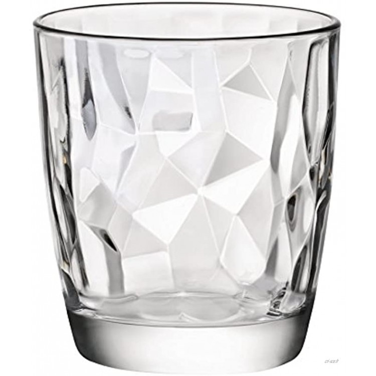 Bormioli Rocco Diamond Trasparente verre à whisky 390ml transparent 6 verres