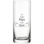 Verre à eau Leonardo « Der coolste Papa » Personnalisable Personnalisable avec nom Bester Papa Cadeaux