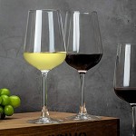 CREST Lot de 8 Verre à Vin Blanc 360ml Parfait la Maison Les Restaurants
