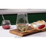 Krosno Grande Verre à Vin Blanc sans Pied | Lot de 6 | 500 ML | Collection Harmony | Parfait la Maison Les Restaurants Les Fêtes | Lave-Vaisselle et Micro-Ondes