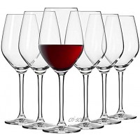 Krosno Petite Verre à Vin Rouge | Lot de 6 | 300 ML | Collection Splendour | Parfait la Maison Les Restaurants Les Fêtes | Lave-Vaisselle et Micro-Ondes