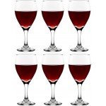 Libbey Verre à vin Teardrop 355 ml 35,5 cl 6 pièces Vont au lave-vaisselle Intemporel – Qualité supérieure