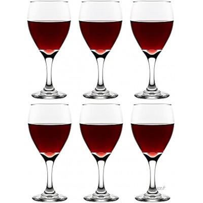 Libbey Verre à vin Teardrop 355 ml 35,5 cl 6 pièces Vont au lave-vaisselle Intemporel – Qualité supérieure