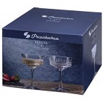 PASABAHCE Elysia 471504 Lot de 4 coupes champagne verre transparent 26 cl