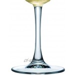 PASABAHCE Elysia 471504 Lot de 4 coupes champagne verre transparent 26 cl
