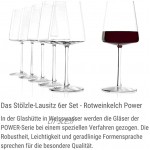 STÖLZLE LAUSITZ verres à vin rouge Power 520 ml I service de 6 grands verre à vin rouge I passe au lave-vaisselle I service de 6 verres à vin incassables I comme du verre soufflé I top qualité