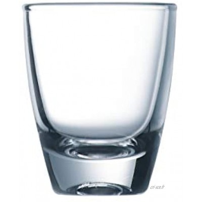 Arcoroc ARC 00016 Lot de 24 verres à shot Gin Transparent 35 ml