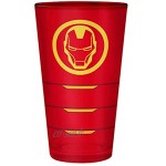 ABYstyle Verre XXL Iron Man – Marvel – Rouge – Grand verre 400 ml