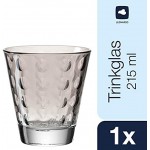 Leonardo 047284 Optic Lot de 6 verres à boire en verre 8,5 x 8,5 x 9 cm Assortis