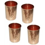 Verre goblet artisanal en cuivre pur fabriqué en Inde Cuivre Lot de 2