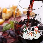 Verres à vin rouge Noël Bonhomme de neige verre a eau verres à vin verre whisky,verrine verrines en verre,vaisselle et arts de la table verre de table 2 verres